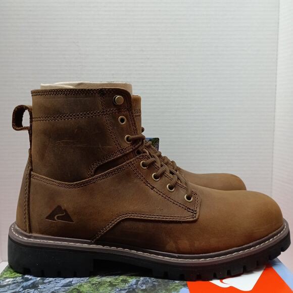Ozark Trail Men's Range Mountain Hiking Boots Size 8 Brown - Picture 1 of 9